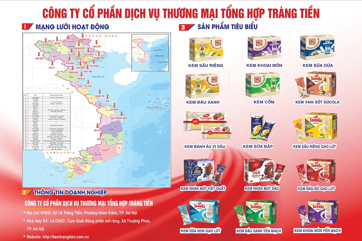 Kem 1A Tràng Tiền: Vươn Tầm Phủ Sóng, Khẳng Định Vị Thế Dẫn Đầu Thị Trường Kem Việt
